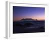 Table Mountain at Dusk, Cape Town, South Africa, Africa-Groenendijk Peter-Framed Photographic Print