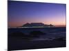 Table Mountain at Dusk, Cape Town, South Africa, Africa-Groenendijk Peter-Mounted Photographic Print