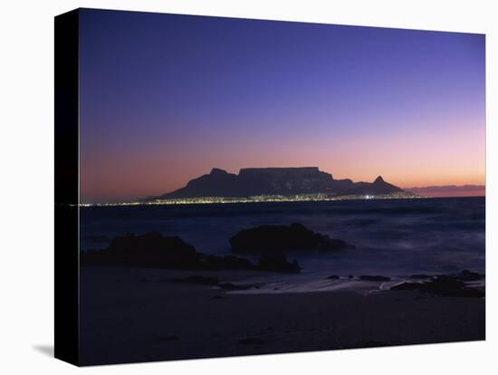 Table Mountain at Dusk, Cape Town, South Africa, Africa-Groenendijk Peter-Stretched Canvas