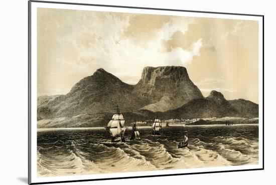 Table Mountain, Cape of Good Hope, South Africa, 1883-null-Mounted Giclee Print