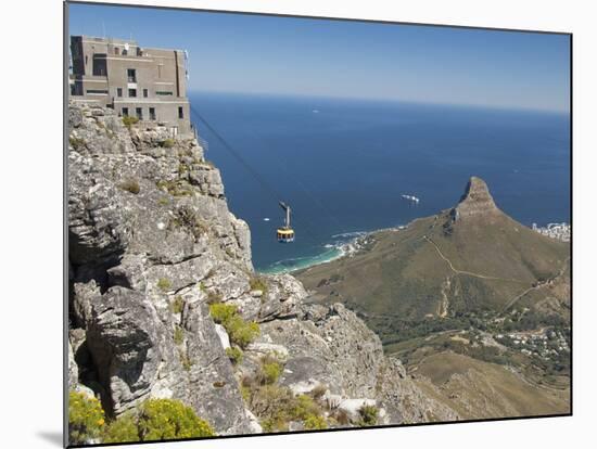 Table Mountain National Park Cableway Aerial Tram and Station, Cape Town, South Africa-Cindy Miller Hopkins-Mounted Photographic Print