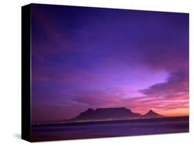 Table Mountain, Sunset, Cape Town, South Africa-Steve Vidler-Stretched Canvas