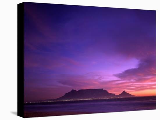 Table Mountain, Sunset, Cape Town, South Africa-Steve Vidler-Stretched Canvas