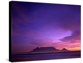 Table Mountain, Sunset, Cape Town, South Africa-Steve Vidler-Stretched Canvas