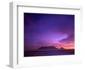 Table Mountain, Sunset, Cape Town, South Africa-Steve Vidler-Framed Photographic Print