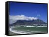 Table Mountain Viewed from Bloubergstrand, Cape Town, South Africa-Fraser Hall-Framed Stretched Canvas