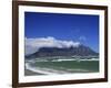 Table Mountain Viewed from Bloubergstrand, Cape Town, South Africa-Fraser Hall-Framed Photographic Print