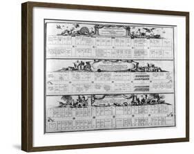Table of the Species, 1765-Athanasius Kircher-Framed Giclee Print