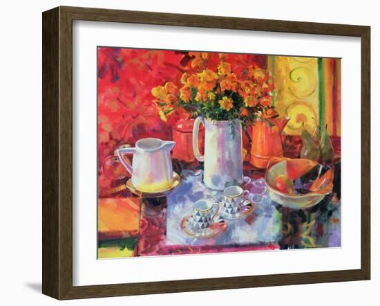 Table Reflections-Peter Graham-Framed Premium Giclee Print