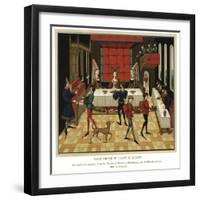 Table Service of a Lady of Quality, 15th Century-null-Framed Giclee Print