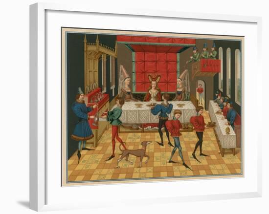 Table Service of a Lady of Quality-null-Framed Giclee Print