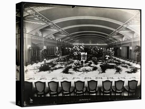 Table Set for a Banquet at the Ritz-Carlton Hotel, 1913-Byron Company-Stretched Canvas