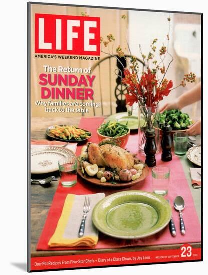 Table Set for Sunday Dinner, September 23, 2005-Miki Duisterhof-Mounted Photographic Print