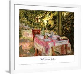 Table Set in a Garden-Pierre Bonnard-Framed Art Print