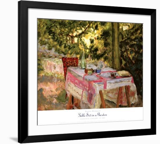 Table Set in a Garden-Pierre Bonnard-Framed Art Print