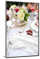 Table Setting with Vintage Gloves at a Tea Party, Shallow Focus-soupstock-Mounted Photographic Print
