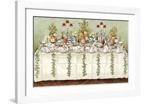 Table Settings - Buffet-The Vintage Collection-Framed Giclee Print