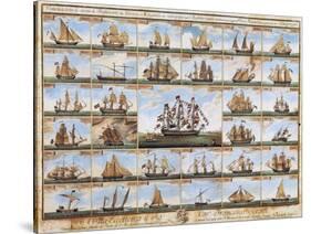Table Showing Every Type of Sailing Ship in the Mediterranean-null-Stretched Canvas