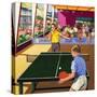 Table Tennis Players-null-Stretched Canvas