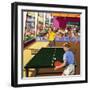 Table Tennis Players-null-Framed Giclee Print