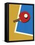 Table Tennis Team Red-Rosi Feist-Framed Stretched Canvas