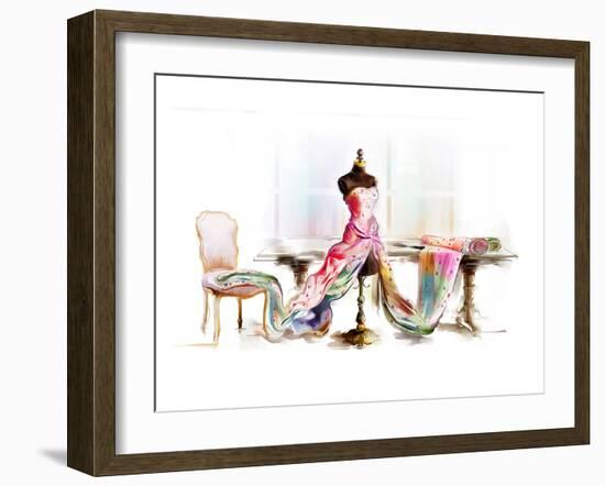 table top mannequin-null-Framed Art Print