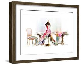 table top mannequin-null-Framed Art Print