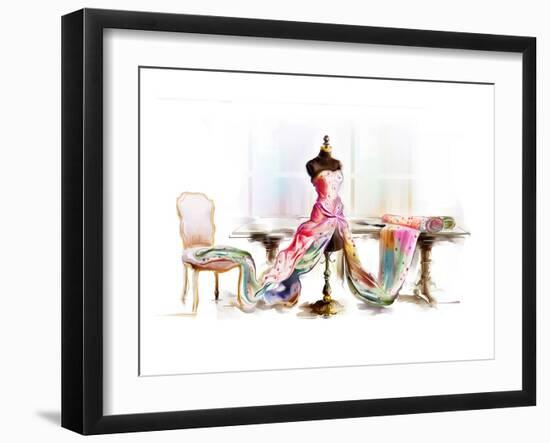 table top mannequin-null-Framed Art Print