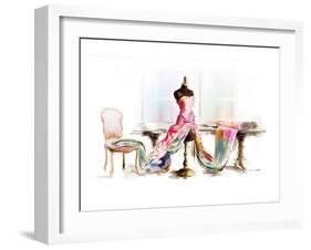 table top mannequin-null-Framed Art Print