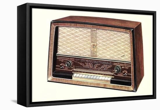 Table Top Radio-null-Framed Stretched Canvas