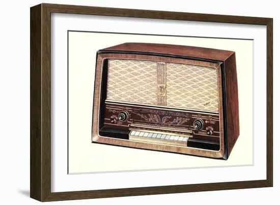 Table Top Radio-null-Framed Art Print