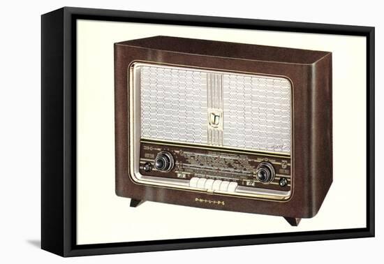 Table Top Radio-null-Framed Stretched Canvas