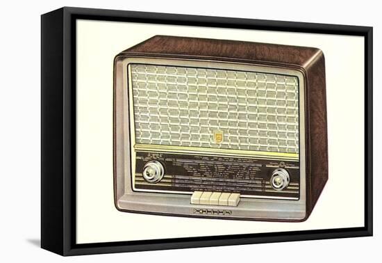 Table Top Radio-null-Framed Stretched Canvas