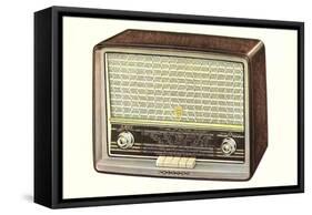 Table Top Radio-null-Framed Stretched Canvas