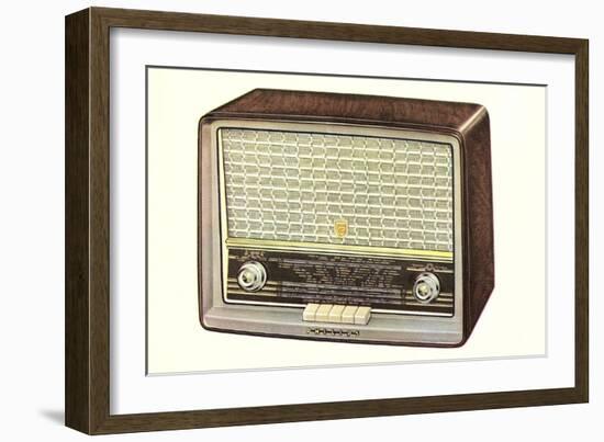 Table Top Radio-null-Framed Art Print