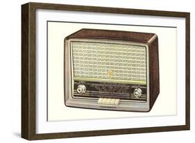 Table Top Radio-null-Framed Art Print