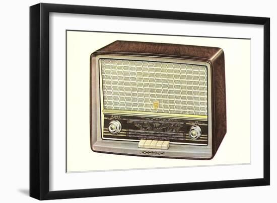 Table Top Radio-null-Framed Art Print