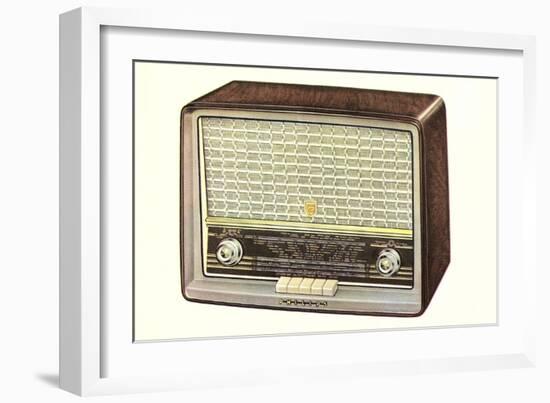 Table Top Radio-null-Framed Art Print