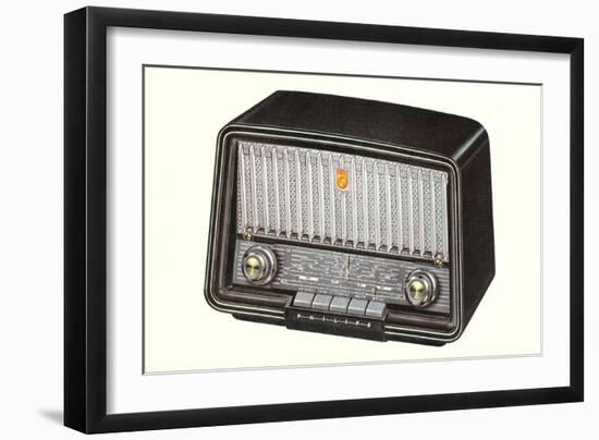 Table Top Radio-null-Framed Art Print