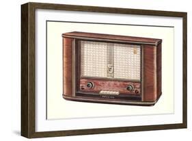 Table Top Radio-null-Framed Art Print