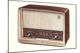 Table Top Radio-null-Mounted Art Print