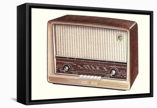 Table Top Radio-null-Framed Stretched Canvas