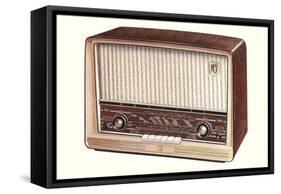 Table Top Radio-null-Framed Stretched Canvas