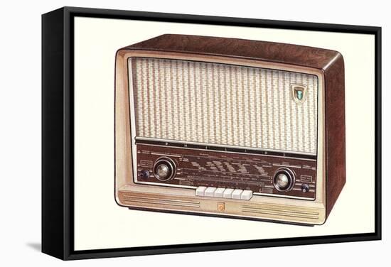 Table Top Radio-null-Framed Stretched Canvas