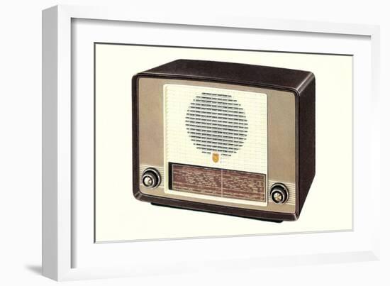 Table Top Radio-null-Framed Premium Giclee Print