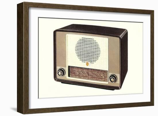 Table Top Radio-null-Framed Art Print