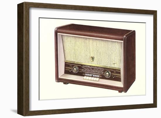 Table Top Radio-null-Framed Art Print