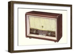 Table Top Radio-null-Framed Art Print