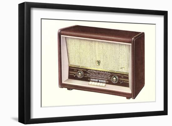 Table Top Radio-null-Framed Art Print