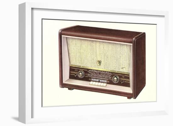 Table Top Radio-null-Framed Art Print